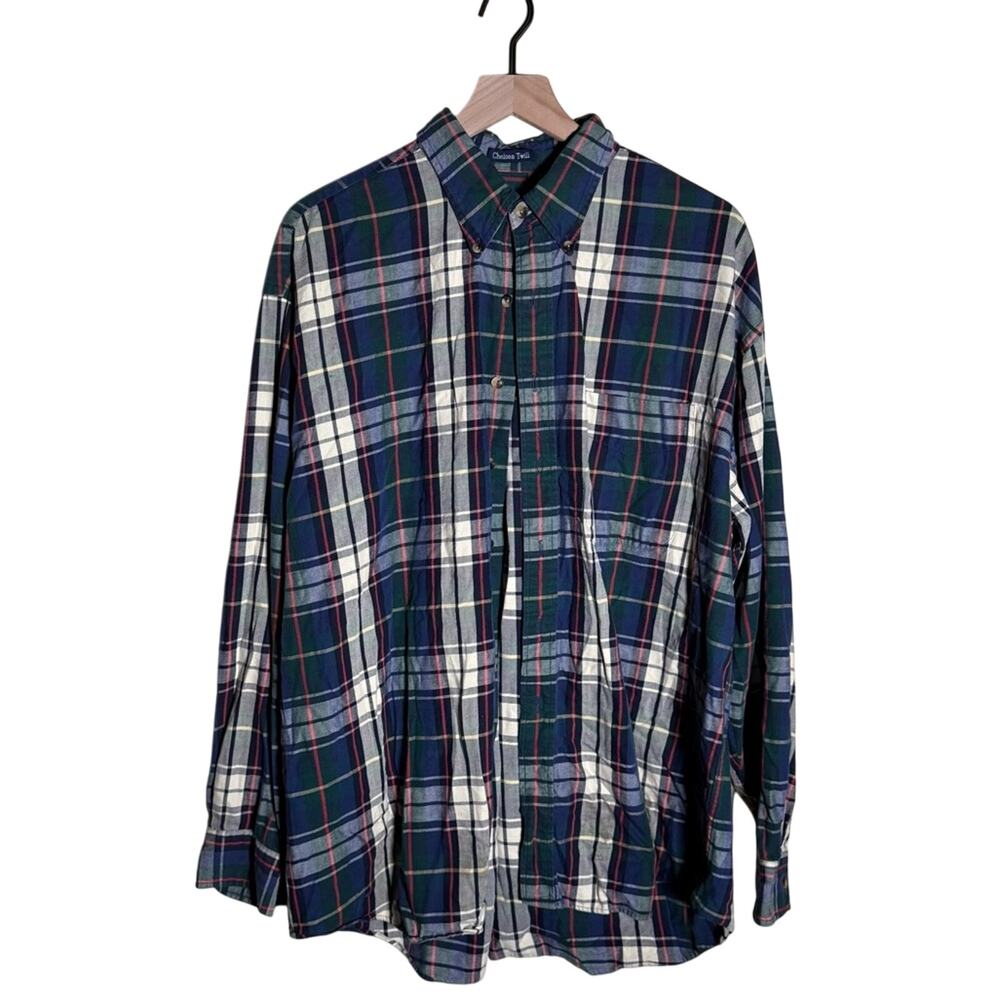 GANT Multicolor Plaid Chelsea Twill Cotton button up Shirt XL